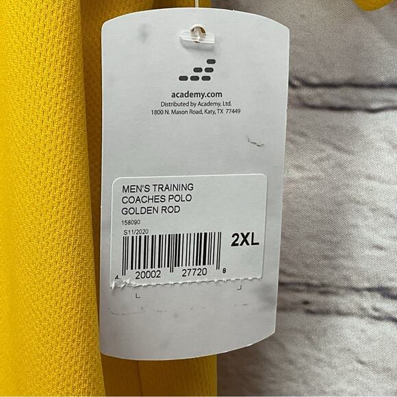 bcg Golf Polo Men's Size 2XL Golden Rod Athleisure Game Day Coach Sports Travel - Picture 4 of 11